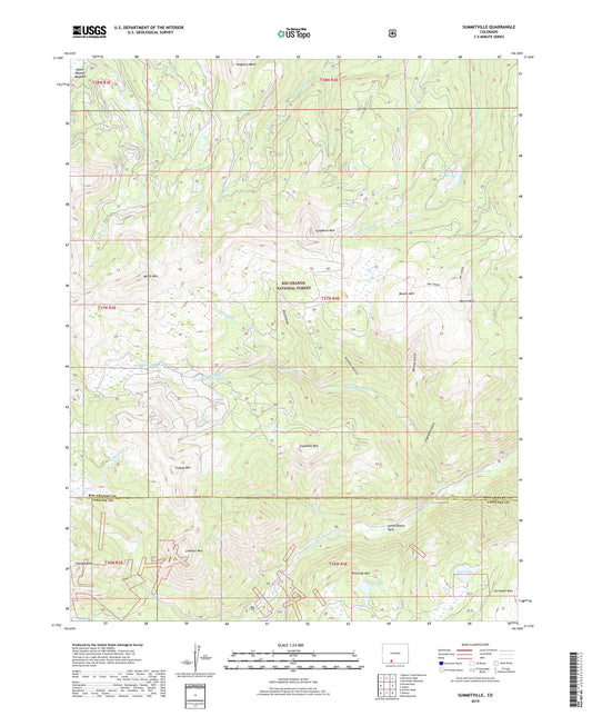 Summitville Colorado US Topo Map Image