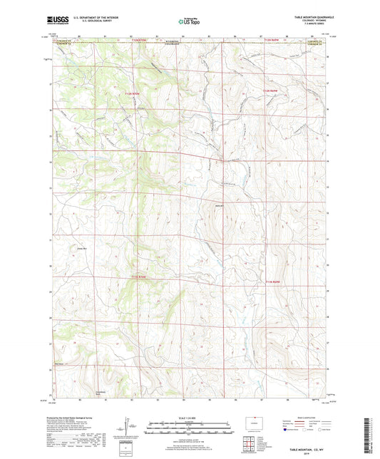 Table Mountain Colorado US Topo Map Image