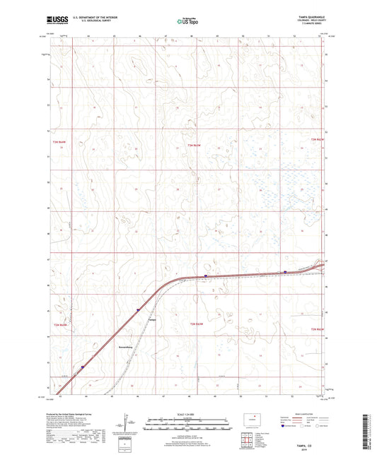 Tampa Colorado US Topo Map Image