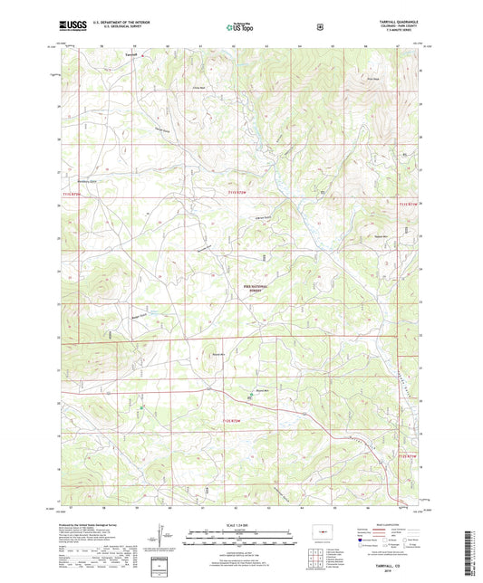 Tarryall Colorado US Topo Map Image