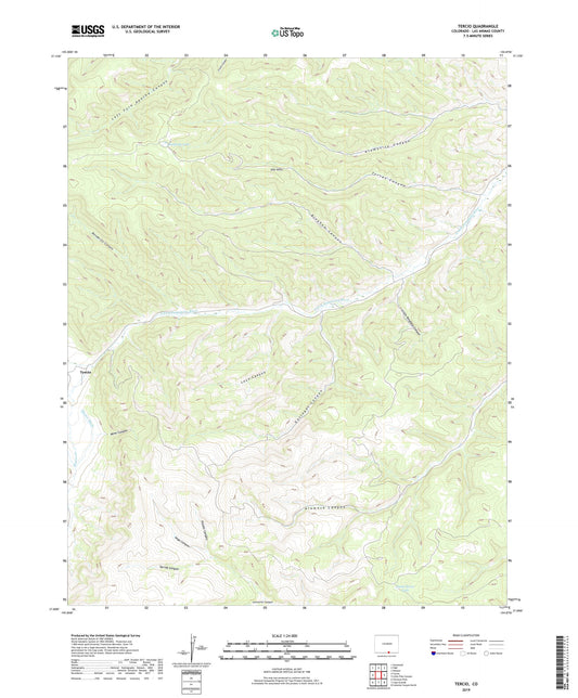 Tercio Colorado US Topo Map Image