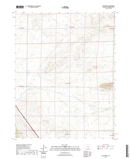 The Hogback Colorado US Topo Map Image