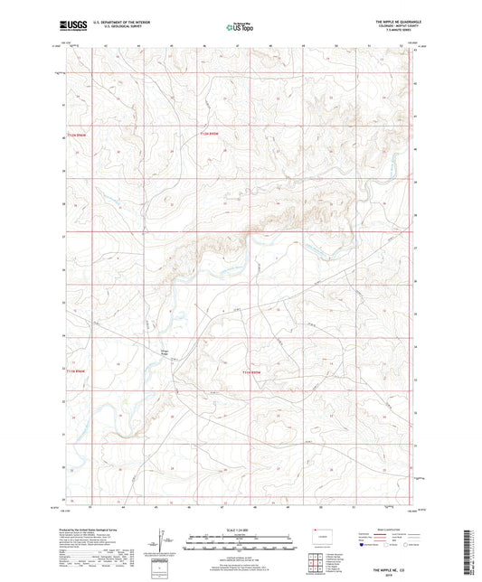 The Nipple NE Colorado US Topo Map Image