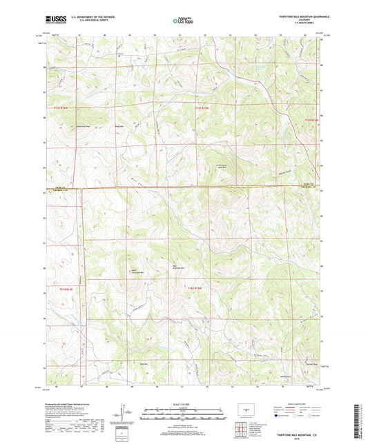 Thirtyone Mile Mountain Colorado US Topo Map Image