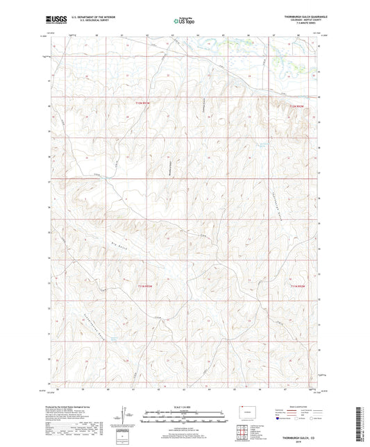 Thornburgh Gulch Colorado US Topo Map Image