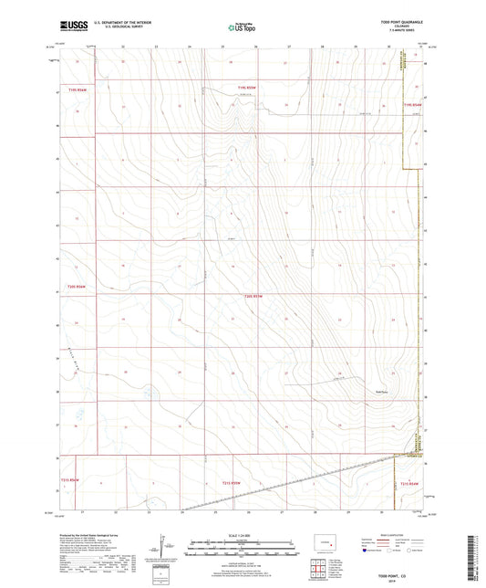 Todd Point Colorado US Topo Map Image