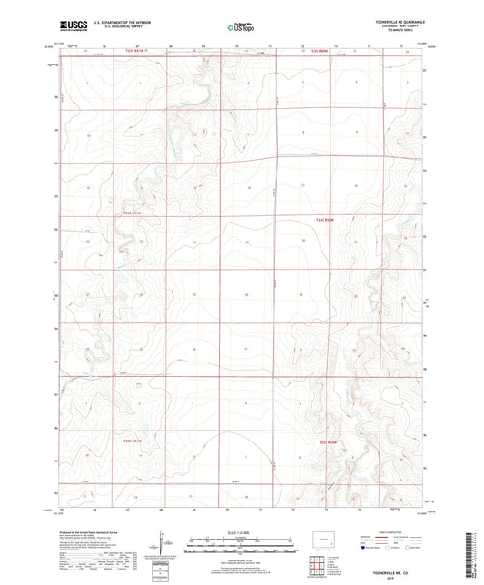 Toonerville NE Colorado US Topo Map Image