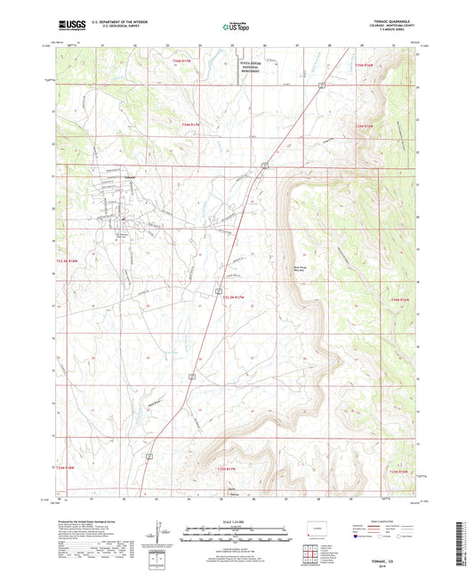 Towaoc Colorado US Topo Map Image