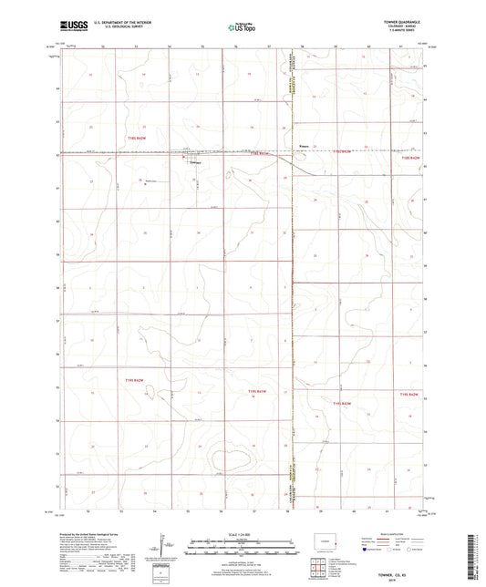 Towner Colorado US Topo Map Image