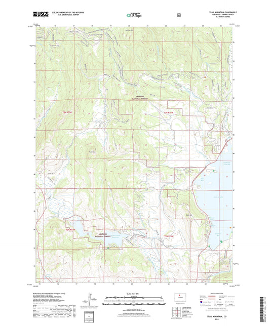 Trail Mountain Colorado US Topo Map Image