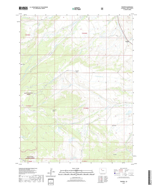 Trapper Colorado US Topo Map Image