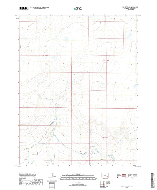 Tree Top Ranch Colorado US Topo Map Image