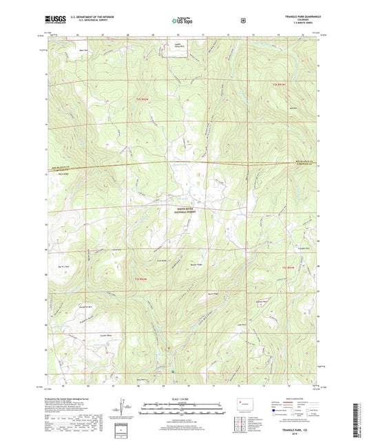 Triangle Park Colorado US Topo Map Image