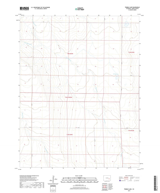 Trimble Lake Colorado US Topo Map Image