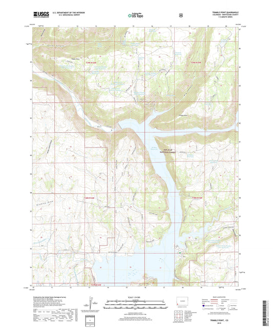 Trimble Point Colorado US Topo Map Image