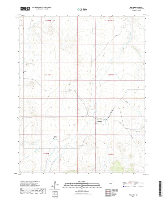 Trinchera Colorado US Topo Map Image