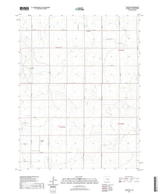 Truckton Colorado US Topo Map Image