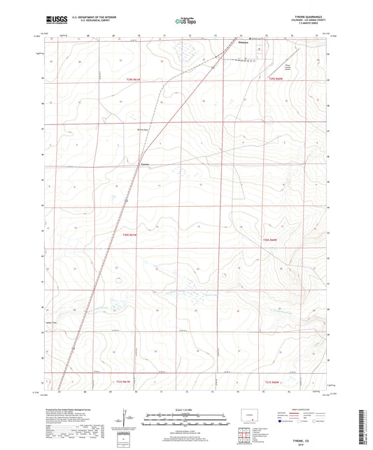 Tyrone Colorado US Topo Map Image