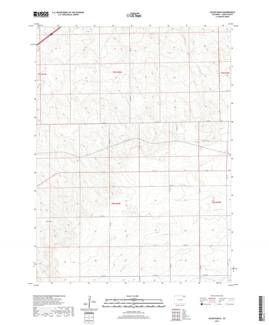 Uhler Ranch Colorado US Topo Map Image