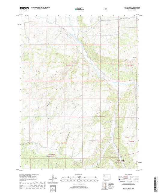 Veatch Gulch Colorado US Topo Map Image