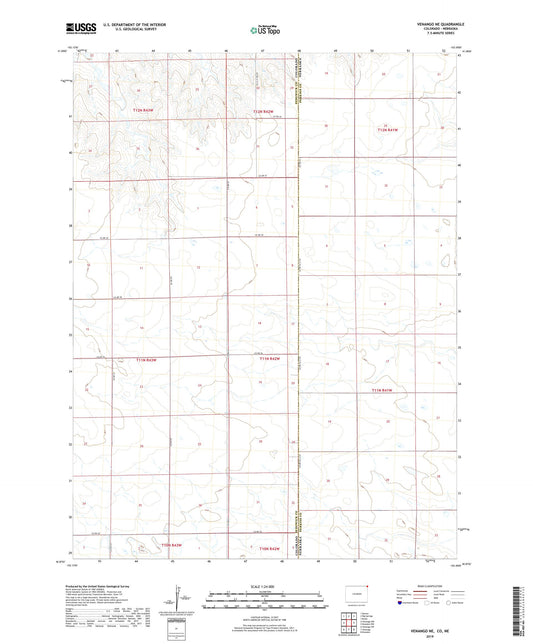 Venango NE Colorado US Topo Map Image
