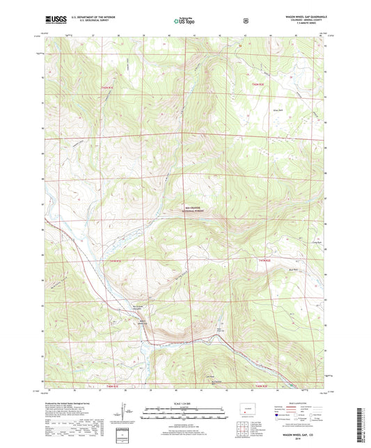 Wagon Wheel Gap Colorado US Topo Map Image