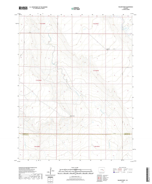 Walker Point Colorado US Topo Map Image