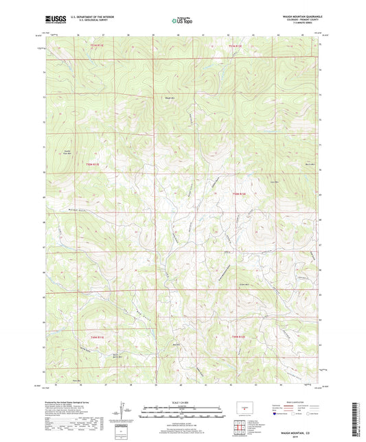 Waugh Mountain Colorado US Topo Map Image