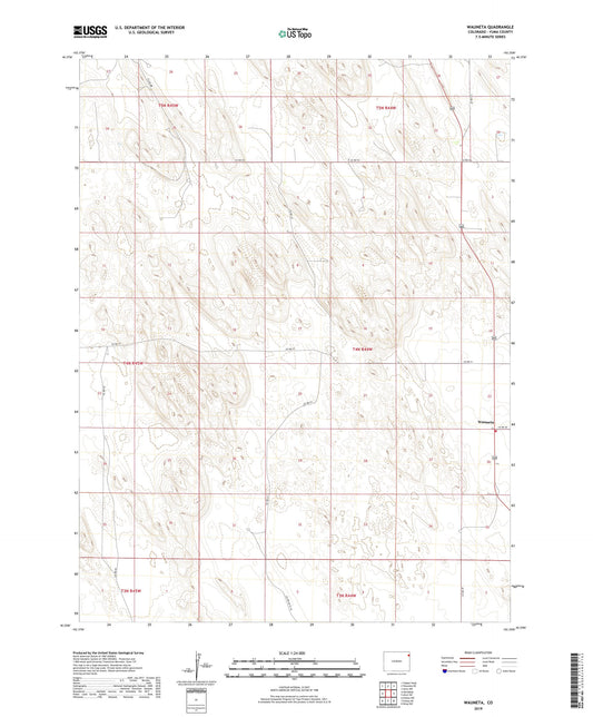 Wauneta Colorado US Topo Map Image