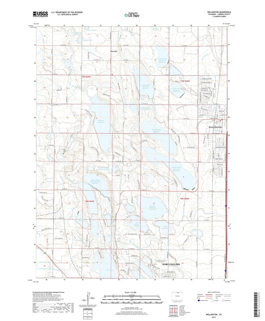 Wellington Colorado US Topo Map Image