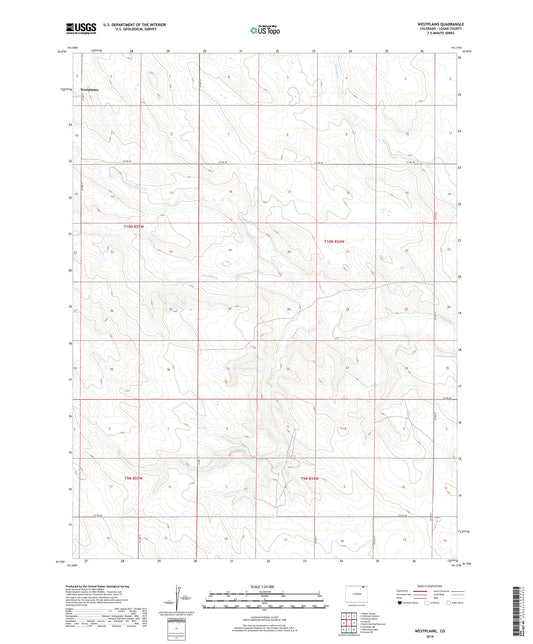 Westplains Colorado US Topo Map Image