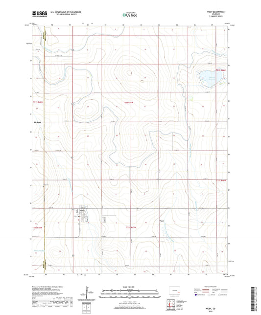 Wiley Colorado US Topo Map Image