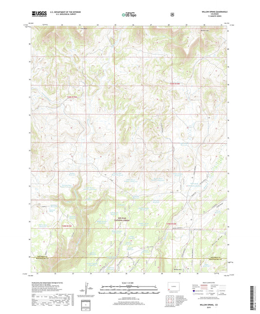 Willow Spring Colorado US Topo Map Image