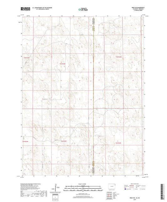 Wray NE Colorado US Topo Map Image