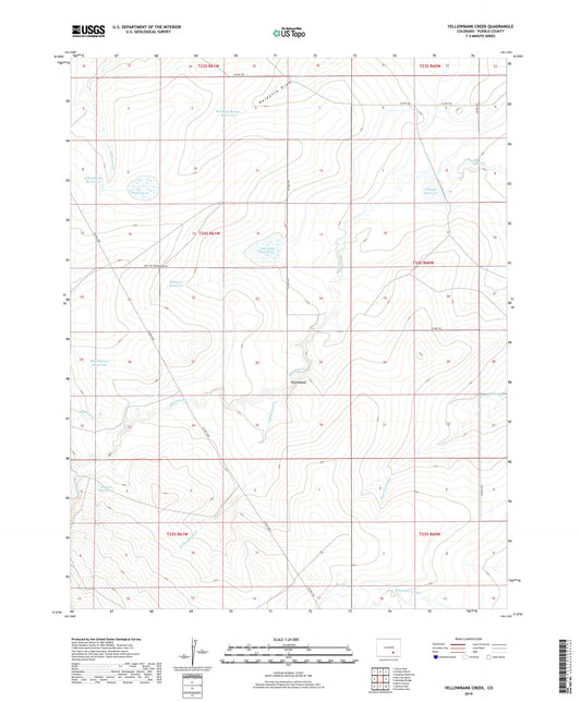 Yellowbank Creek Colorado US Topo Map Image