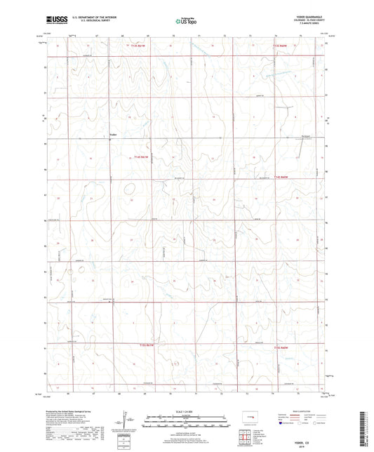 Yoder Colorado US Topo Map Image