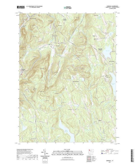 Cornwall Connecticut US Topo Map Image