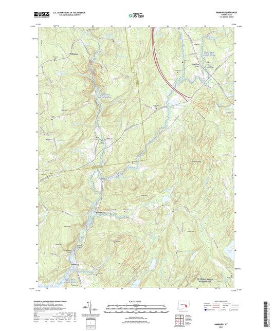 Hamburg Connecticut US Topo Map Image