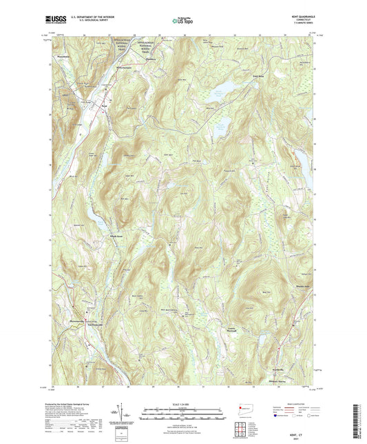 Kent Connecticut US Topo Map Image