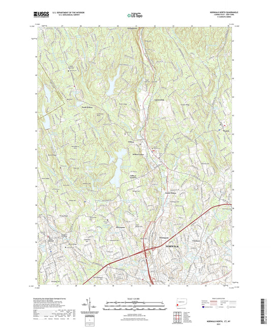 Norwalk North Connecticut US Topo Map Image