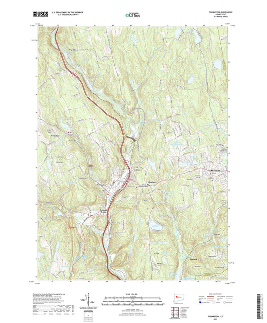 Thomaston Connecticut US Topo Map Image