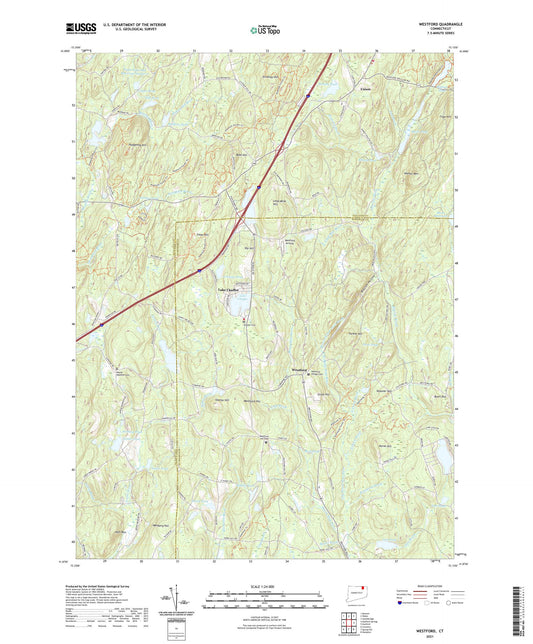 Westford Connecticut US Topo Map Image