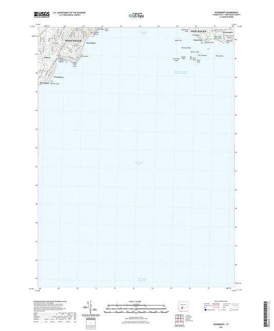 Woodmont Connecticut US Topo Map Image