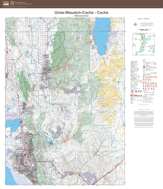 Cache National Forest Map