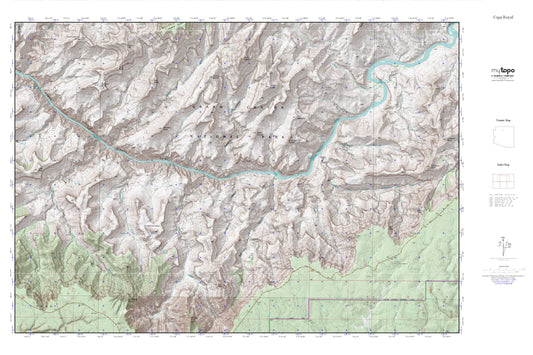 Cape Royal MyTopo Explorer Series Map Image