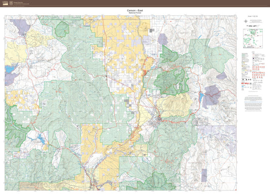 Carson National Forest East Map