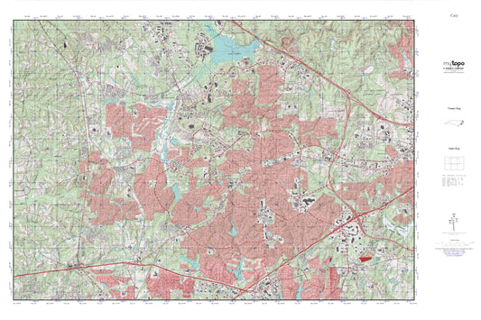 Cary MyTopo Explorer Series Map Image