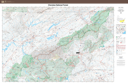 Cherokee National Forest Map