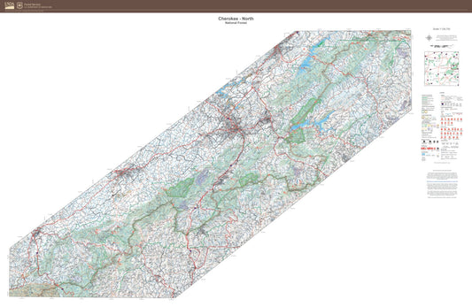 Cherokee National Forest North Map