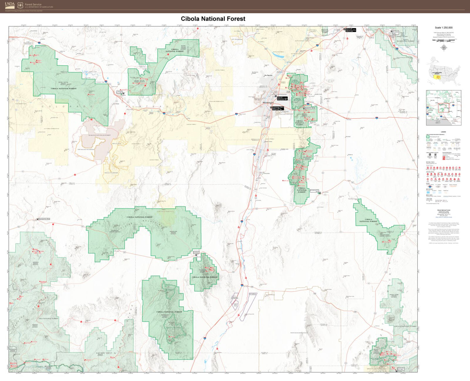 Cibola National Forest Map